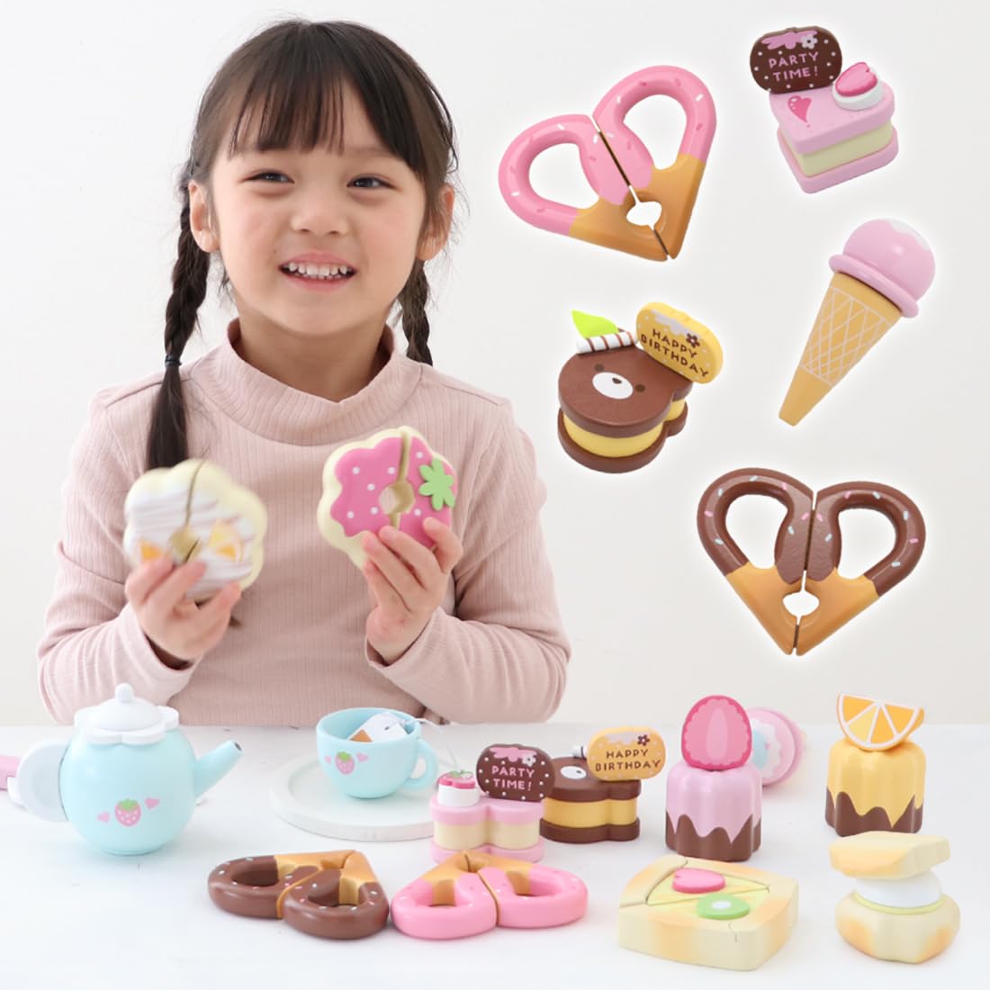 マザーガーデン廃盤ケーキセットBOXつき マザーガーデン ケーキ缶 ままごと プチケーキ PetitCake 廃盤
